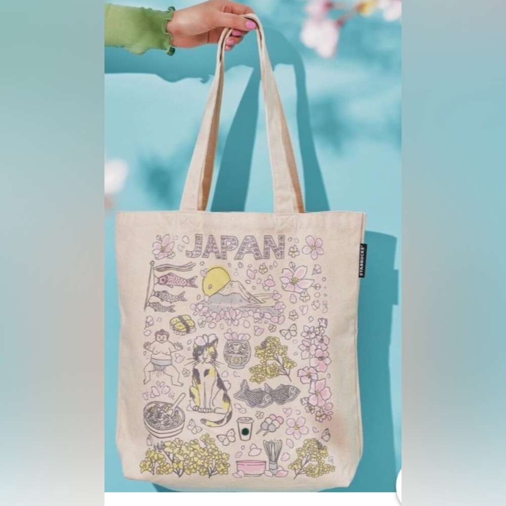 Starbucks Japan Been There Spring Version Tote Bag Sakura Limited